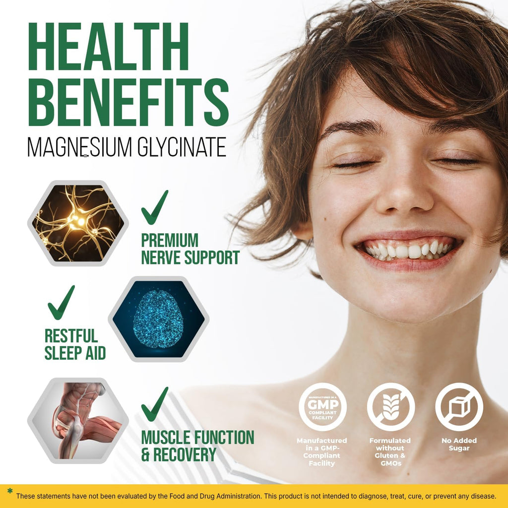 Magnesium Glycinate 500Mg Liquid Drops – High Absorption Liquid Magnesium Supplement for Sleep, Calm & Muscle Recovery – Sugar-Free, Vegan, Pineapple Flavor, 60 Ml