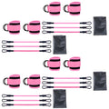 4Pcs ,Stretch Booty Training  for Working Out,Heavy Glutes Workout Exercise Bands,Pink2