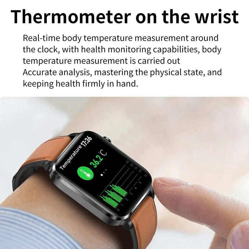 Painless Non-Invasive Blood Sugar Smart Watch Men Laser Treatment Health Blood Pressure Sport Smartwatch Women Glucometer Watch