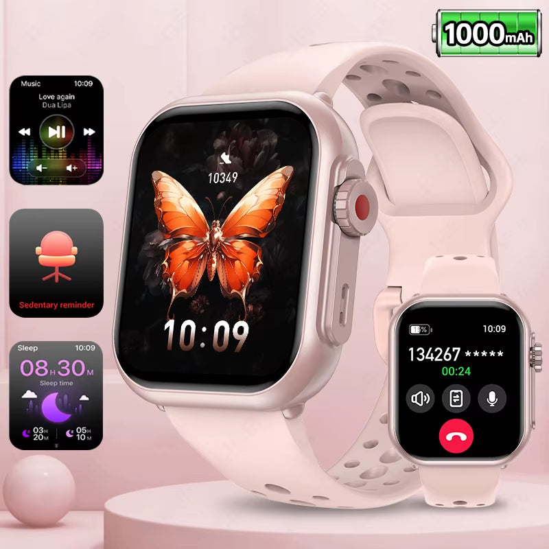 2025 Fashion Women Smart Watch Ultra 2 SE Smart Watches 1000Mah Big Battery Bluetooth Call Full Touch Sports Smartwatch Men