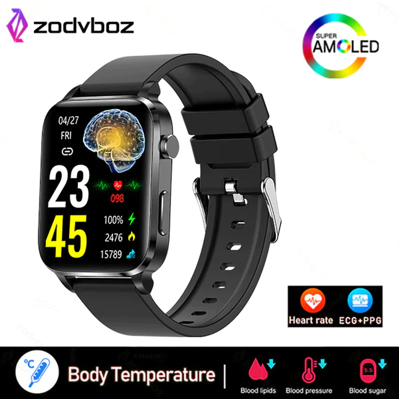 Painless Non-Invasive Blood Sugar Smart Watch Men Laser Treatment Health Blood Pressure Sport Smartwatch Women Glucometer Watch