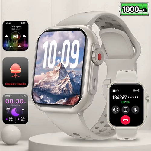 2025 Fashion Women Smart Watch Ultra 2 SE Smart Watches 1000Mah Big Battery Bluetooth Call Full Touch Sports Smartwatch Men