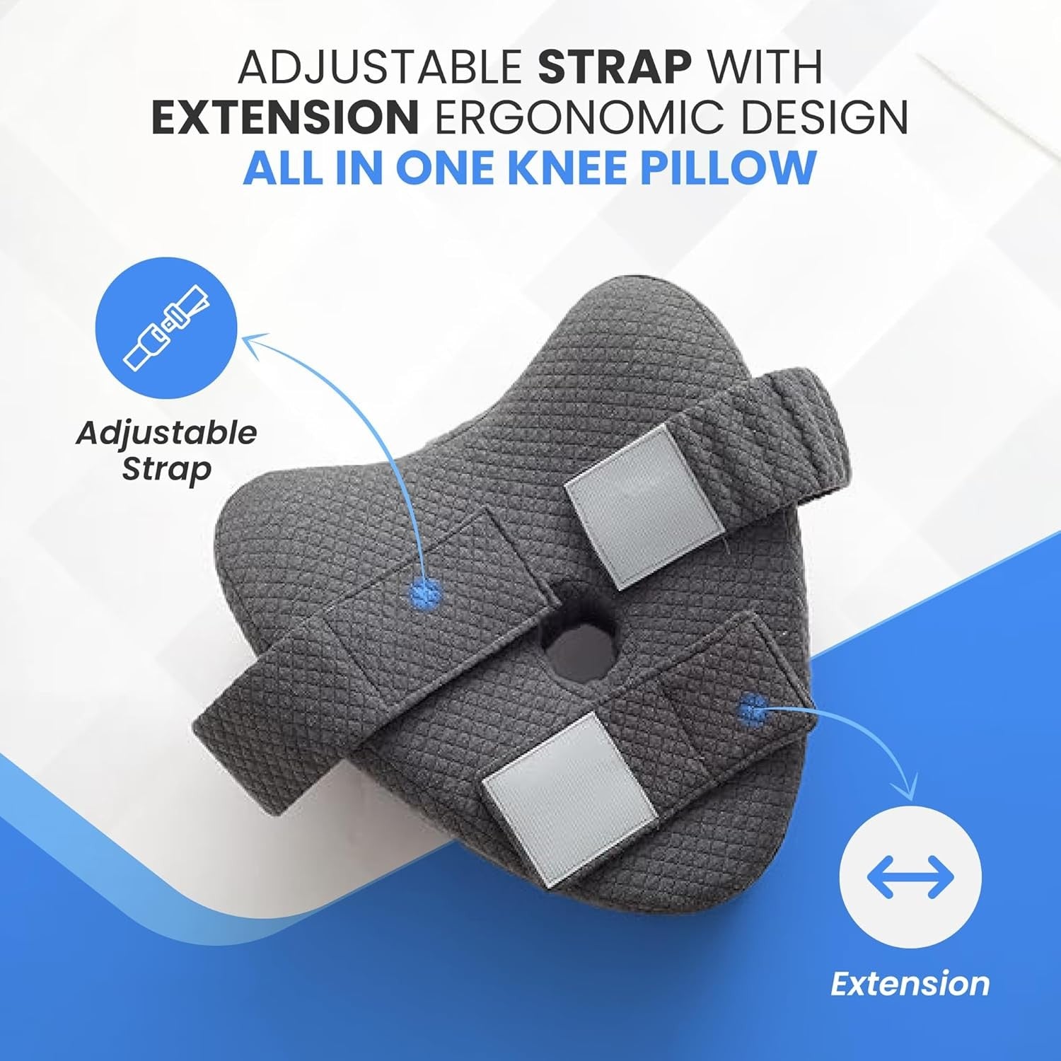 Knee Pillow for Side Sleepers Hip Pain - between Leg Pillow for Side Sleeping -