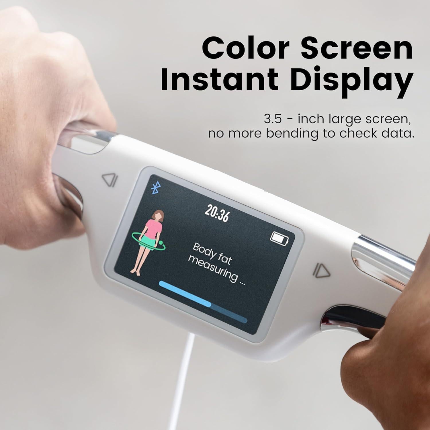 Smart Body Fat Scale Digital Bluetooth Bathroom Scale Accurately Measures Body Fat and 55 Body Composition Indicators