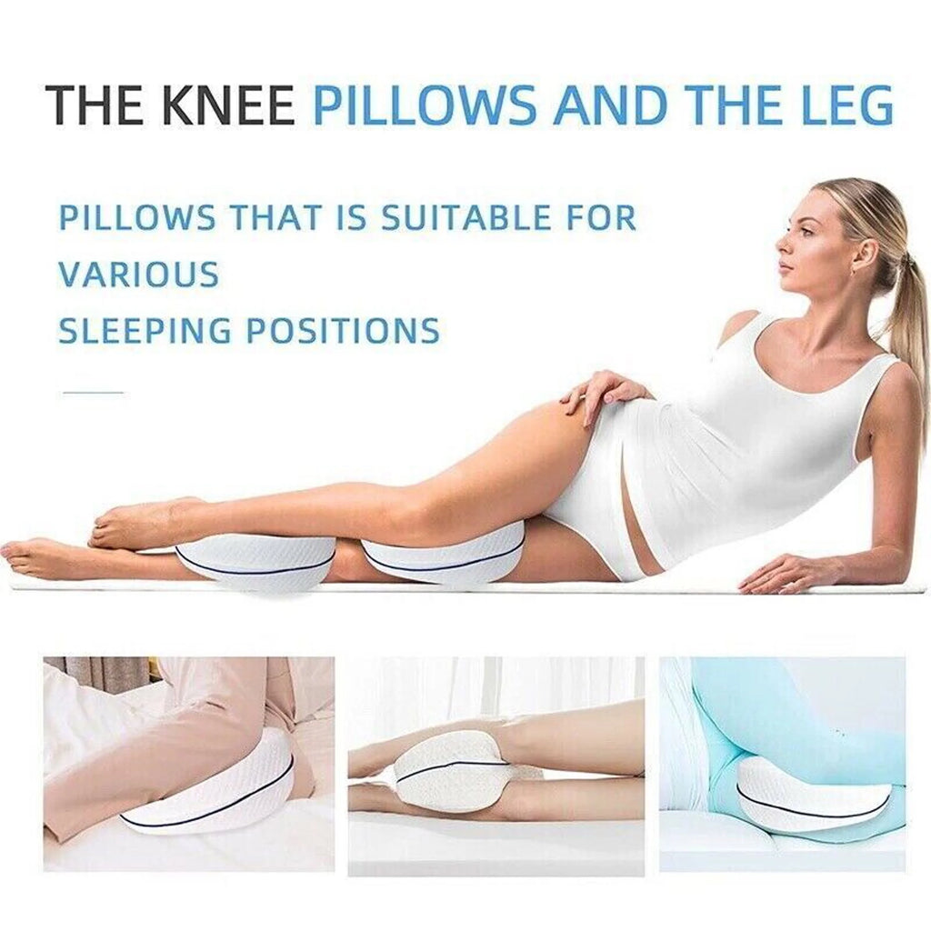 Legacy Leg & Knee Foam Support Pillow Soothing Comfort from Pain for Sciatica, Back, Hips, Knees, Joints