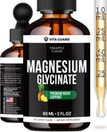 Magnesium Glycinate 500Mg Liquid Drops – High Absorption Liquid Magnesium Supplement for Sleep, Calm & Muscle Recovery – Sugar-Free, Vegan, Pineapple Flavor, 60 Ml