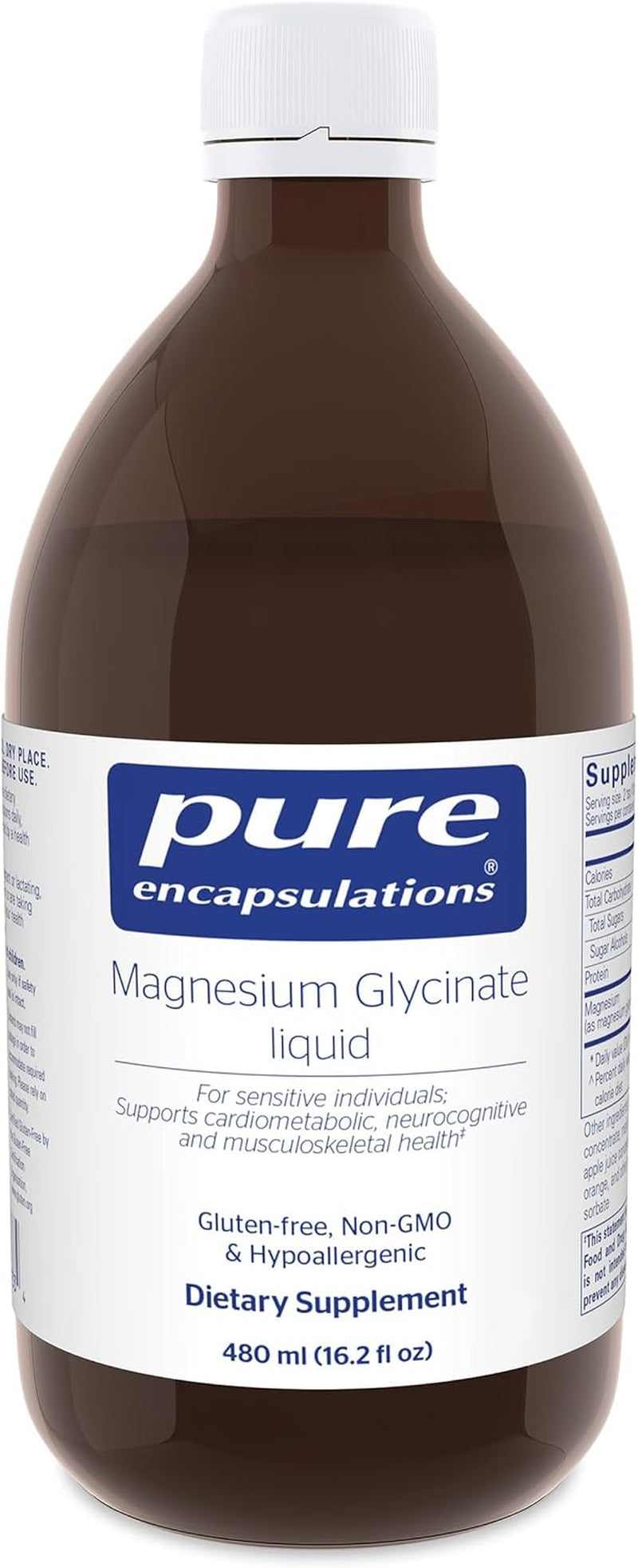 Magnesium Glycinate Liquid, 16.2 Fl Oz