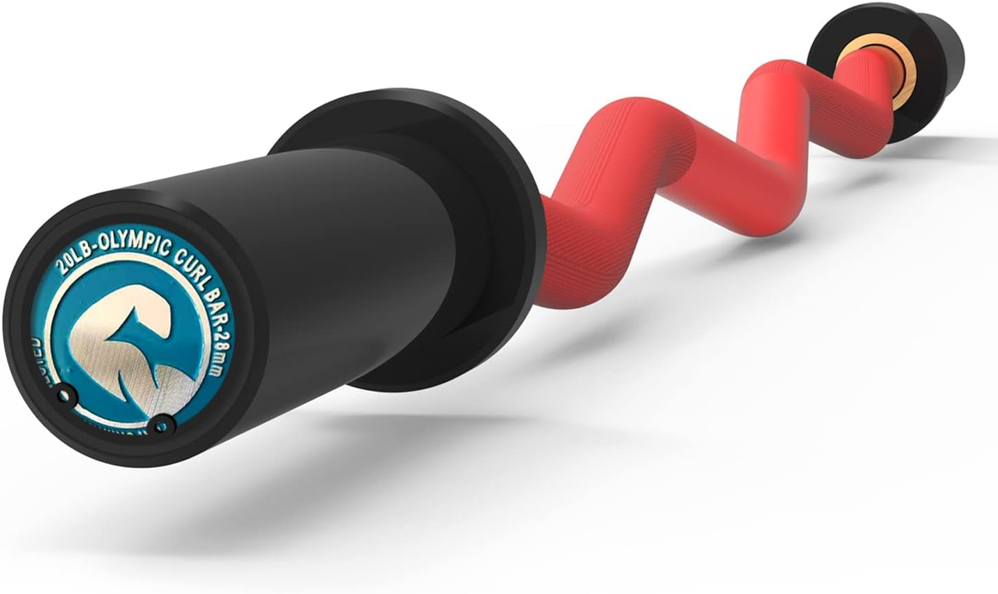 Olympic Barbell 47Inch-4Ft-350Lb /86Inch-7Ft-1500Lb EZ Curl Weight Bar, Capacity Chrome Barbells for Gym Home Strength Training,Weightlifting,Power Lifting