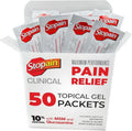 Stopain Pain Relief Clinical Gel Packets, 50 Pack, USA Made, Max Strength Fast A