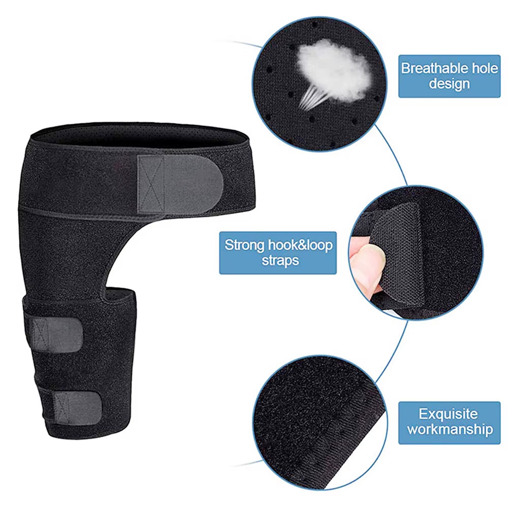 Sciatica Nerve Pain Relief Thigh Compression Brace for Hip Joints Arthritis Groin Wrap Brace Protector Belt Legwarmers New